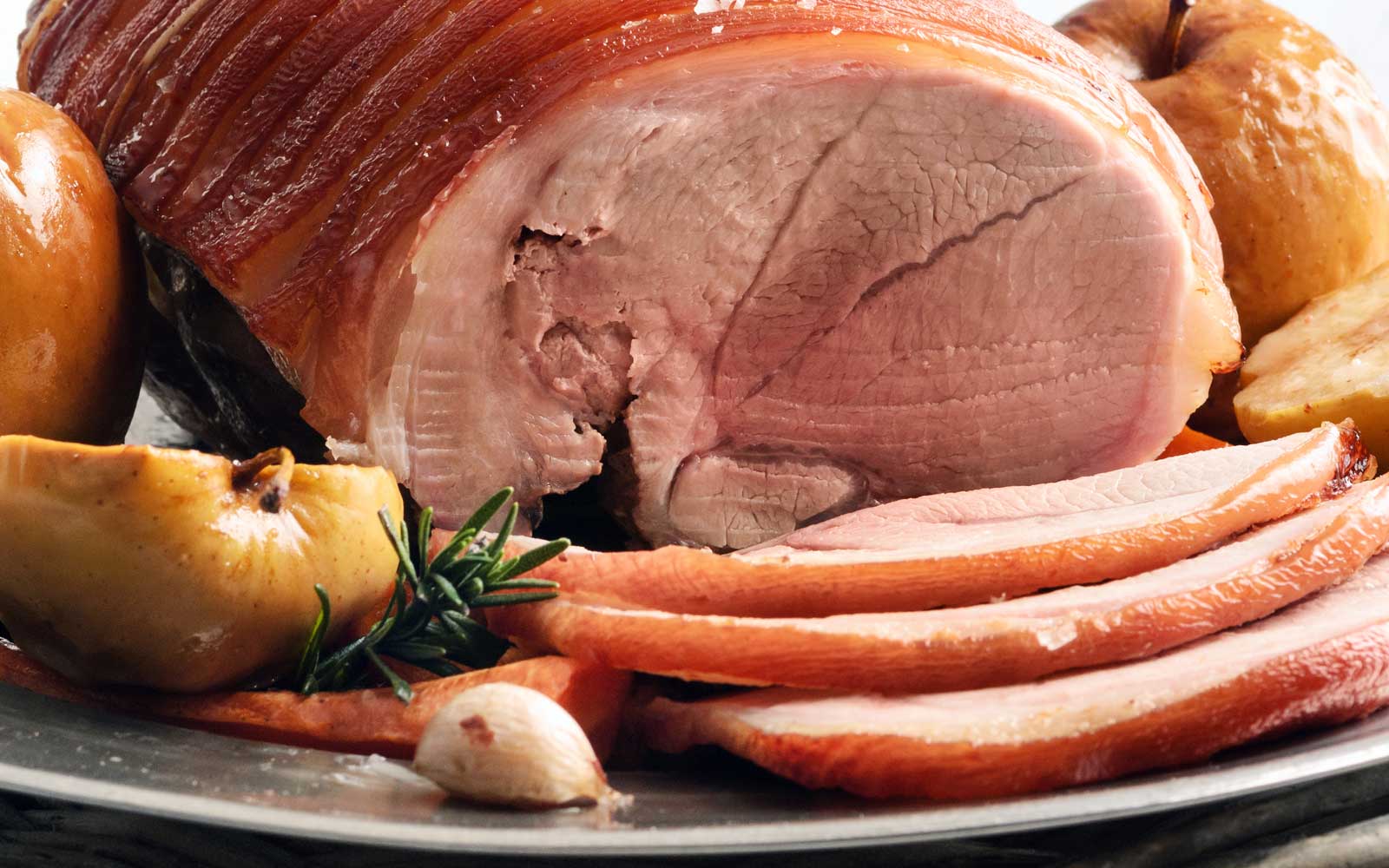 Simple Apple Cider Brown Sugar Glaze Ham by Chef Todd Boule