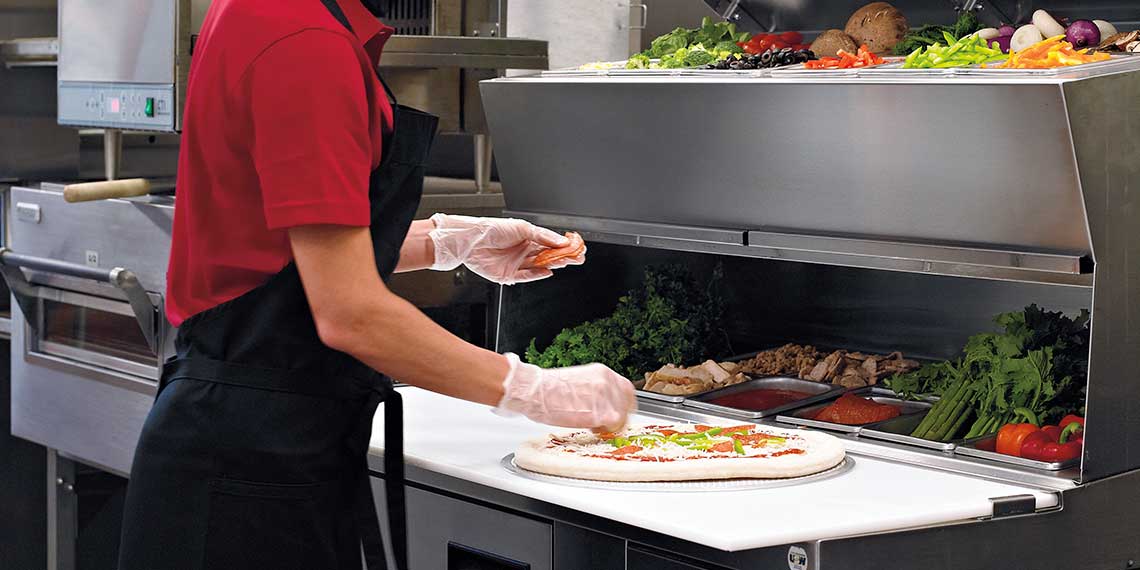 Sauces, proteins, veggies fresh and at your fingertips