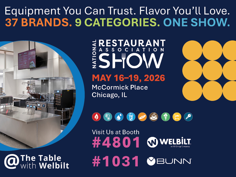 Welbilt Brands Head to National Restaurant Association Show