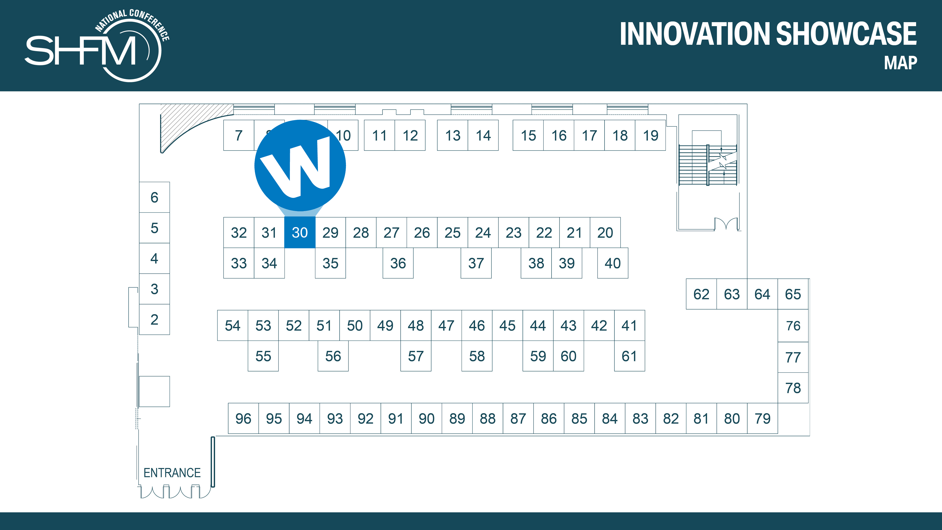 SHFM Floor Plan Welbilt Booth #30