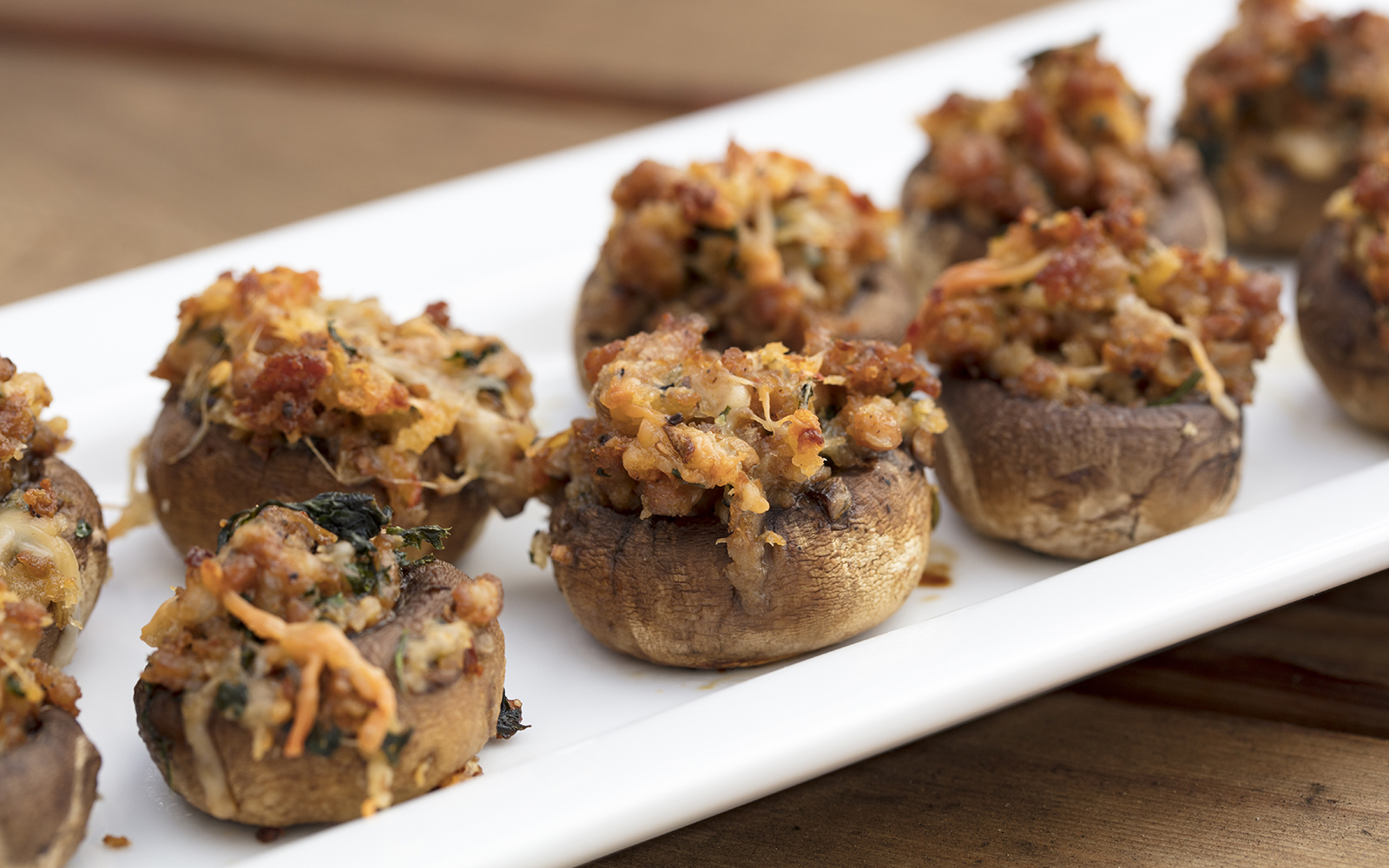 Vegetarian Couscous Stuffed Mushrooms by Chef Patrick Simon
